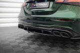 Maxton Design Central Rear Splitter (With Vertical Bars) Mercedes-AMG E63 W213 Facelift by Maxton Design ME-E-213F-63-RD1G+RD2G