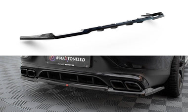 Maxton Design Central Rear Splitter (With Vertical Bars) Mercedes-AMG GLC 63 Coupe C253 Facelift by Maxton Design ME-GLC-C253F-63-RD1G+RD2G