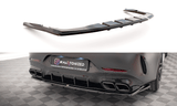 Maxton Design Central Rear Splitter (With Vertical Bars) Mercedes-AMG GT 63S 4-Door Coupe Aero by Maxton Design ME-GT-4D-AMG-RD1G+RD2G