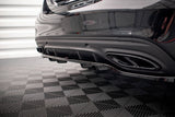Maxton Design Central Rear Splitter (With Vertical Bars) Mercedes-Benz C AMG-Line W205 Facelift by Maxton Design ME-C-205F-AMGLINE-RD1G+RD2G