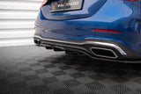 Maxton Design Central Rear Splitter (With Vertical Bars) Mercedes-Benz C AMG-Line W206 by Maxton Design ME-C-206-AMGLINE-K-RD1G+RD2G