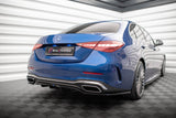 Maxton Design Central Rear Splitter (With Vertical Bars) Mercedes-Benz C AMG-Line W206 by Maxton Design ME-C-206-AMGLINE-K-RD1G+RD2G