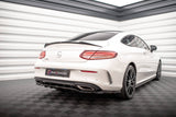 Maxton Design Central Rear Splitter (With Vertical Bars) Mercedes-Benz C Coupe AMG-Line C205 Facelift by Maxton Design ME-C-205F-AMGLINE-C-RD1G+RD2G