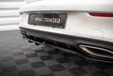 Maxton Design Central Rear Splitter (With Vertical Bars) Mercedes-Benz C Coupe AMG-Line C205 Facelift by Maxton Design ME-C-205F-AMGLINE-C-RD1G+RD2G