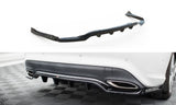 Maxton Design Central Rear Splitter (With Vertical Bars) Mercedes-Benz CLA C117 Facelift by Maxton Design ME-CLA-117F-RD1G+RD2G
