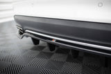 Maxton Design Central Rear Splitter (With Vertical Bars) Mercedes-Benz CLA C117 Facelift by Maxton Design ME-CLA-117F-RD1G+RD2G