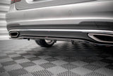 Maxton Design Central Rear Splitter (With Vertical Bars) Mercedes-Benz E AMG-Line Sedan W212 Facelift by Maxton Design ME-E-212F-AMGLINE-RD1G+RD2G