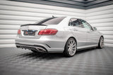Maxton Design Central Rear Splitter (With Vertical Bars) Mercedes-Benz E AMG-Line Sedan W212 Facelift by Maxton Design ME-E-212F-AMGLINE-RD1G+RD2G