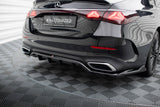 Maxton Design Central Rear Splitter (With Vertical Bars) Mercedes-Benz E AMG-Line W214 by Maxton Design ME-E-214-AMGLINE-RD1G+RD2G