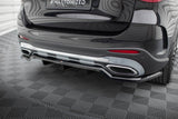 Maxton Design Central Rear Splitter (With Vertical Bars) Mercedes-Benz GLC AMG-Line X254 by Maxton Design ME-GLC-X254-AMGLINE-RD1G+RD2G