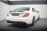 Maxton Design Central Rear Splitter (With Vertical Bars) Mercedes-Benz S AMG-Line W222 Facelift by Maxton Design ME-S-222F-AMGLINE-RD1G+RD2G