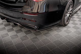 Maxton Design Central Rear Splitter (With Vertical Bars) Mercedes-Benz S AMG-Line W223 by Maxton Design ME-S-223-AMGLINE-RD1G+RD2G