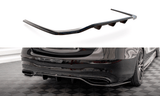 Maxton Design Central Rear Splitter (With Vertical Bars) Mercedes-Benz S AMG-Line W223 by Maxton Design ME-S-223-AMGLINE-RD1G+RD2G