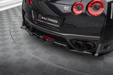 CENTRAL REAR SPLITTER (WITH VERTICAL BARS) NISSAN GTR R35 FACELIFT by NISSAN NI-GTR-4F3-RD1G+RD2G