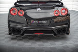 CENTRAL REAR SPLITTER (WITH VERTICAL BARS) NISSAN GTR R35 FACELIFT by NISSAN NI-GTR-4F3-RD1G+RD2G