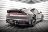 Maxton Design Central Rear Splitter (With Vertical Bars) Porsche 911 Carrera 4S 992 by Maxton Design PO-911-992-CA-4S-RD1G+RD2G