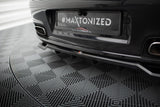 Maxton Design Central Rear Splitter (With Vertical Bars) Porsche 911 Turbo 997 by Maxton Design PO-911-997-TURBO-RD1G+RD2G