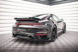 Maxton Design Central Rear Splitter (With Vertical Bars) Porsche 911 Turbo S 992 by Maxton Design PO-911-992-TURBO-S-RD1G+RD2G