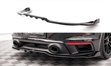 Maxton Design Central Rear Splitter (With Vertical Bars) Porsche 911 Turbo S 992 by Maxton Design PO-911-992-TURBO-S-RD1G+RD2G