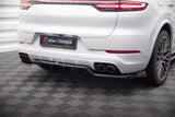 Maxton Design Central Rear Splitter (With Vertical Bars) Porsche Cayenne Coupe Mk3 by Maxton Design PO-CAY-3-C-RD1G+RD2G