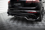 Maxton Design Central Rear Splitter (With Vertical Bars) Porsche Cayenne Mk2 Facelift by Maxton Design PO-CAY-2F-RD1G+RD2G
