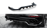 Maxton Design Central Rear Splitter (With Vertical Bars) Porsche Cayenne Mk2 Facelift by Maxton Design PO-CAY-2F-RD1G+RD2G