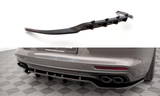 Maxton Design Central Rear Splitter (With Vertical Bars) Porsche Panamera 971 Turbo S E-Hybrid / E-Hybrid by Maxton Design PO-PA-971-H-RD1G+RD2G
