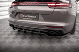 Maxton Design Central Rear Splitter (With Vertical Bars) Porsche Panamera 971 Turbo S E-Hybrid / E-Hybrid by Maxton Design PO-PA-971-H-RD1G+RD2G