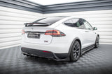 CENTRAL REAR SPLITTER (WITH VERTICAL BARS) TESLA MODEL X MK1 FACELIFT by TESLA TE-MODELX-1F-RD1G+RD2G