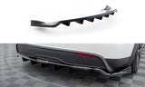 CENTRAL REAR SPLITTER (WITH VERTICAL BARS) TESLA MODEL X MK1 FACELIFT by TESLA TE-MODELX-1F-RD1G+RD2G