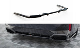 Maxton Design Central Rear Splitter (With Vertical Bars) V.1 BMW 5 M-Pack G60 by Maxton Design BM-5-G60-MPACK-RD1G+RD3G