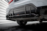 Maxton Design Central Rear Splitter (With Vertical Bars) V.1 BMW M340I G20 / G21 Facelift by Maxton Design BM-3-20F-M-RD1G+RD2G