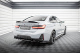 Maxton Design Central Rear Splitter (With Vertical Bars) V.1 BMW M340I G20 / G21 Facelift by Maxton Design BM-3-20F-M-RD1G+RD2G