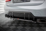 Maxton Design Central Rear Splitter (With Vertical Bars) V.1 BMW M340I G20 / G21 Facelift by Maxton Design BM-3-20F-M-RD1G+RD2G