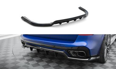 Maxton Design Central Rear Splitter (With Vertical Bars) V.1 - BMW X5 M-PACK G05 (Facelift) by Maxton Design BM-X5-05F-MPACK-RD1G+RD3G