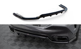 Maxton Design Central Rear Splitter (With Vertical Bars) V.1 BMW X6 M-Pack G06 Facelift by Maxton Design BM-X6-G06F-MPACK-RD1G+RD3G