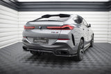 Maxton Design Central Rear Splitter (With Vertical Bars) V.1 BMW X6 M-Pack G06 Facelift by Maxton Design BM-X6-G06F-MPACK-RD1G+RD3G