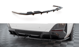 Maxton Design Central Rear Splitter (With Vertical Bars) V.2 BMW I4 M-Pack G26 by Maxton Design BM-I4-G26-MPACK-RD2G+RD3G