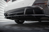 Maxton Design Central Rear Splitter (With Vertical Bars) V.2 BMW I4 M-Pack G26 by Maxton Design BM-I4-G26-MPACK-RD2G+RD3G