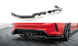 CENTRAL REAR SPLITTER (WITH VERTICAL BARS) V.1 + FLAPS HONDA CIVIC TYPE-R MK 11 by HONDA HO-CI-11-TYPE-R-RSD1G+RD1G+RSF1B