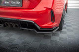 CENTRAL REAR SPLITTER (WITH VERTICAL BARS) V.1 HONDA CIVIC TYPE-R MK 11 by HONDA HO-CI-11-TYPE-R-RSD1G+RD1G
