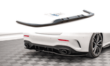 Maxton Design Central Rear Splitter (With Vertical Bars) V.1 Mercedes A 35 AMG Sedan V177 by Maxton Design ME-A-177-35-S-RD1G+RD2G