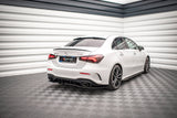 Maxton Design Central Rear Splitter (With Vertical Bars) V.1 Mercedes A 35 AMG Sedan V177 by Maxton Design ME-A-177-35-S-RD1G+RD2G