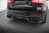 Maxton Design Central Rear Splitter (With Vertical Bars) V.1 Mercedes-AMG GLC 63 SUV X253 by Maxton Design ME-GLC-X253-63-RD1G+RD2G