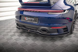 Maxton Design Central Rear Splitter (With Vertical Bars) V.1 Porsche 911 Carrera Aero 992 / Carrera GTS 992 by Maxton Design