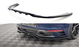 Maxton Design Central Rear Splitter (With Vertical Bars) V.1 Porsche 911 Carrera Aero 992 / Carrera GTS 992 by Maxton Design PO-911-992-CA-AERO-RD1G+RD3G