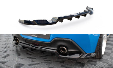 CENTRAL REAR SPLITTER (WITH VERTICAL BARS) V.1 TOYOTA GR86 MK1 by TOYOTA TO-GR86-1-RD1G+RD4G