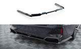Maxton Design Central Rear Splitter (With Vertical Bars) V.2 BMW 5 M-Pack G60 by Maxton Design BM-5-G60-MPACK-RD2G+RD3G