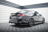 Maxton Design Central Rear Splitter (With Vertical Bars) V.2 BMW 5 M-Pack G60 by Maxton Design BM-5-G60-MPACK-RD2G+RD3G