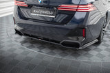 Maxton Design Central Rear Splitter (With Vertical Bars) V.2 BMW 5 M-Pack G60 by Maxton Design BM-5-G60-MPACK-RD2G+RD3G